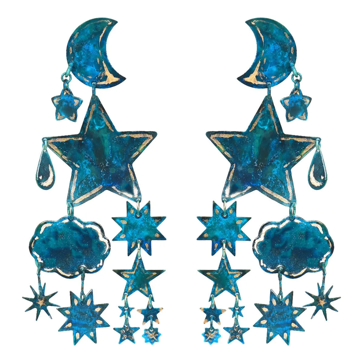 Gilded Zellige Earrings