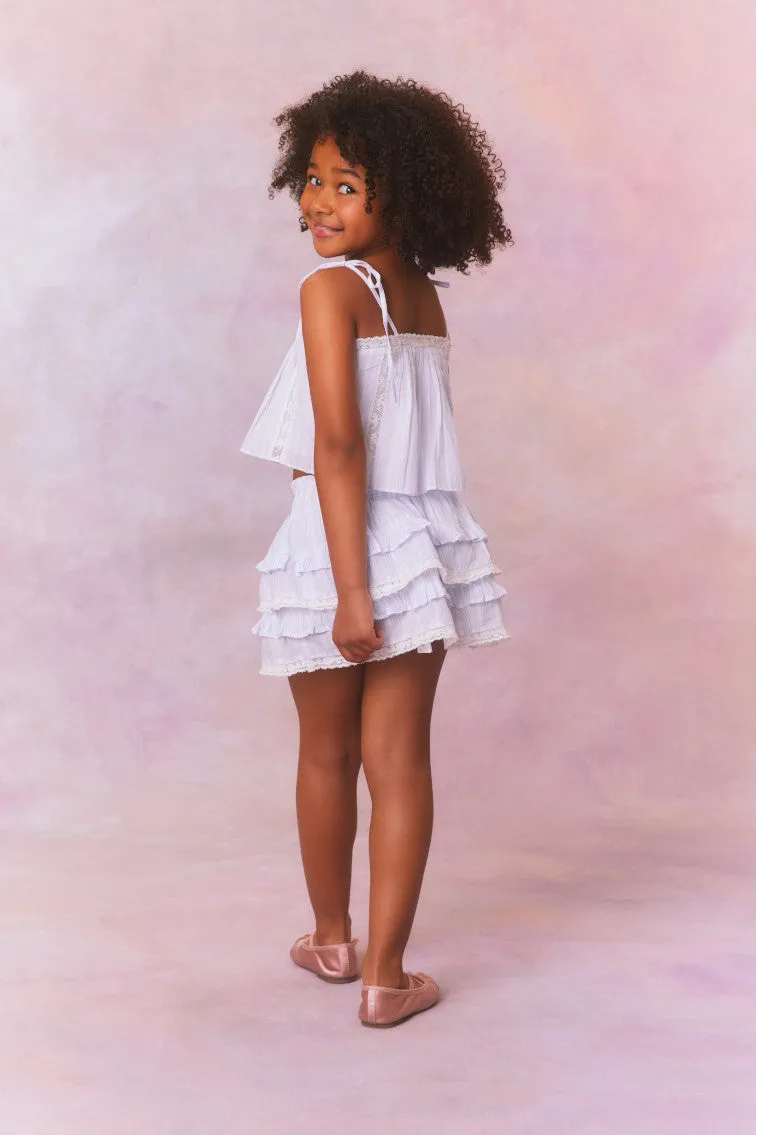 Girls Galine Cotton Stripe Top