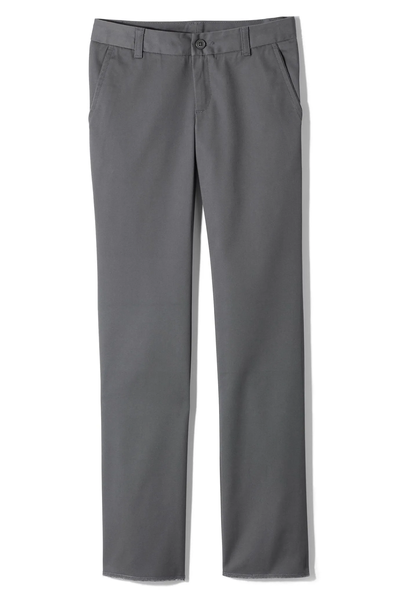 Girls' Plain Front Blend Chinos