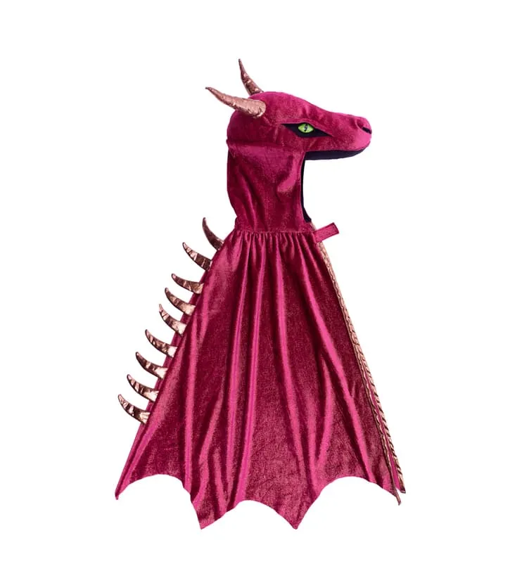 Great Pretenders - Burgundy and Copper Starry Night Dragon Cape 5-6