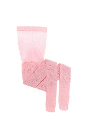 Great Pretenders Rhinestone Tights - Light Pink