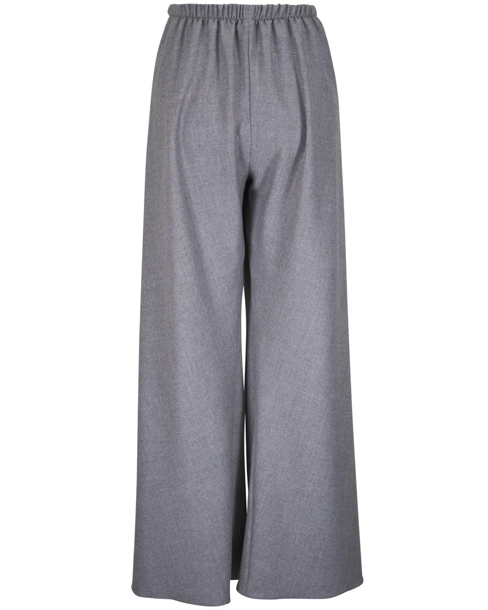 Grey Cashmere Challis Chute Pant