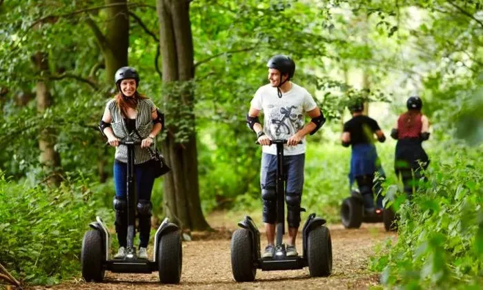 Guided off-road segway tour