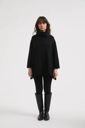 Half Sleeve Pullover Black