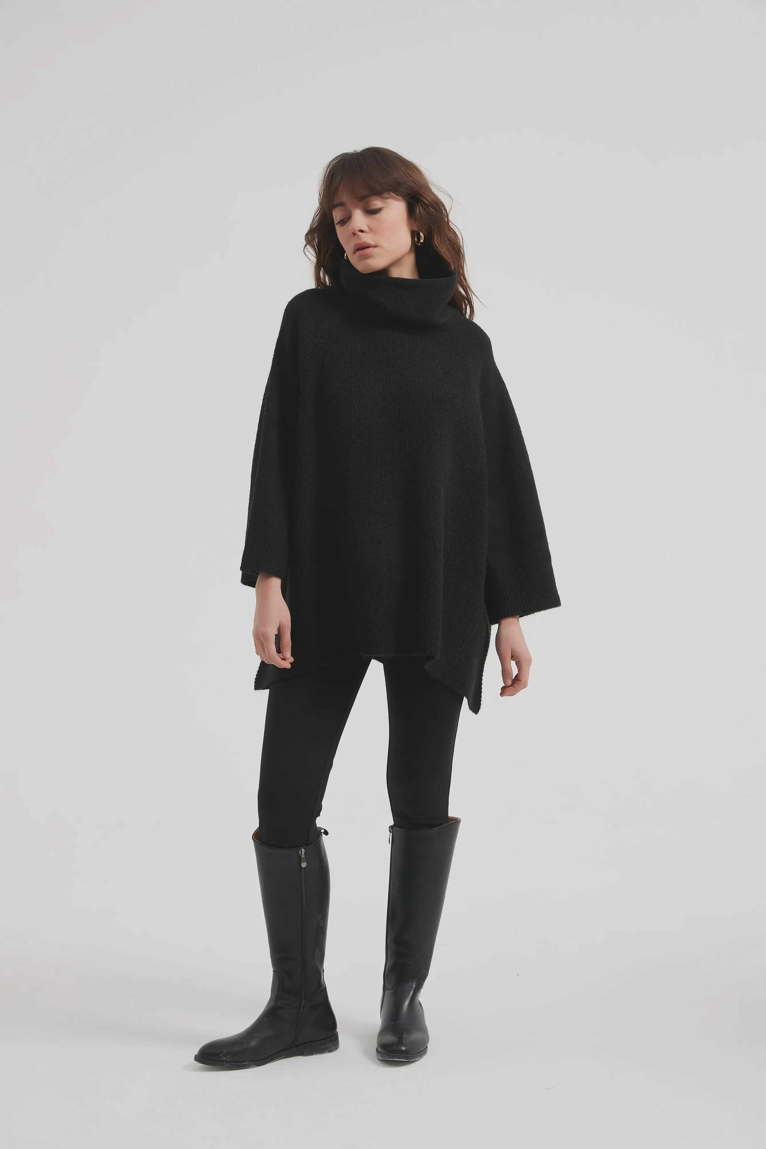 Half Sleeve Pullover Black