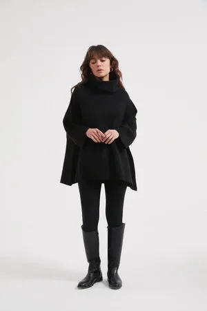 Half Sleeve Pullover Black