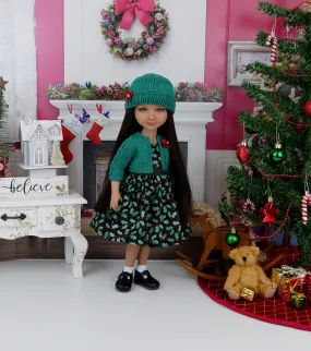 Holly Noel - dress and sweater set with shoes for Ruby Red Fashion Friends doll