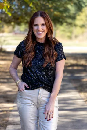 Holly Twist Top - Black