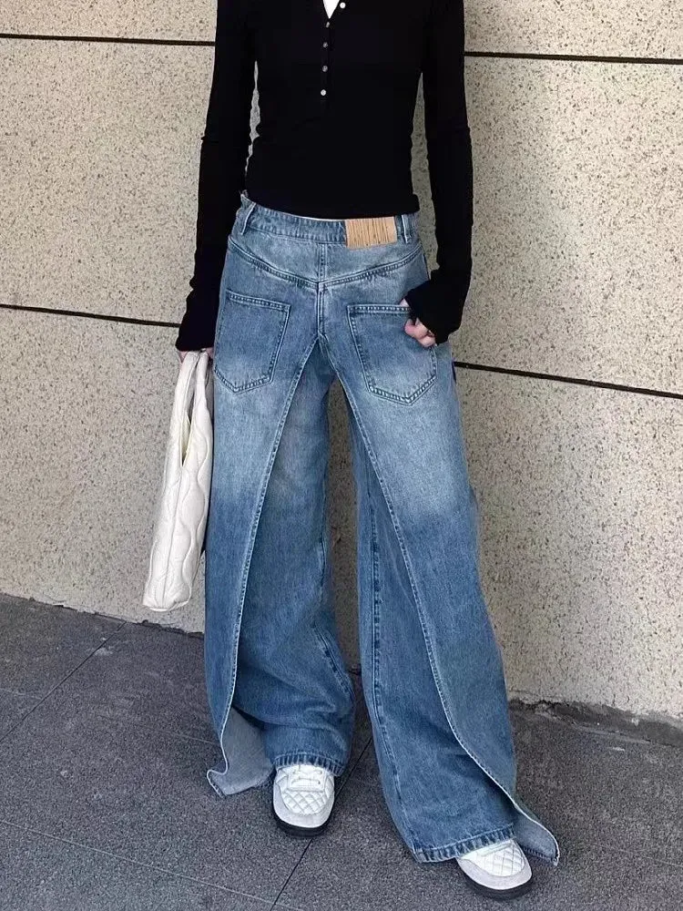Into The Endless Blue Loose Jeans