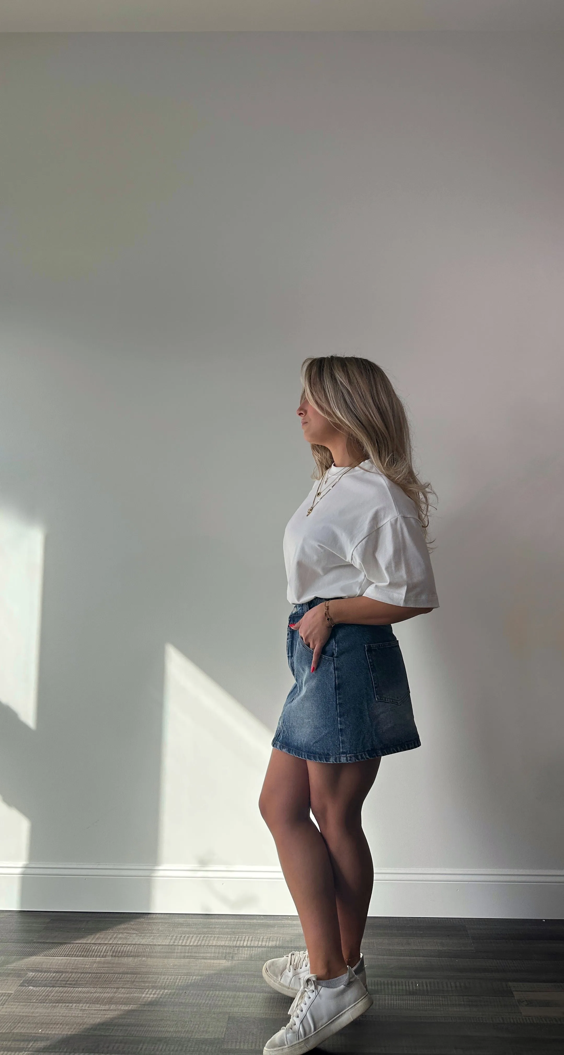 It Girl Denim Mini Skirt