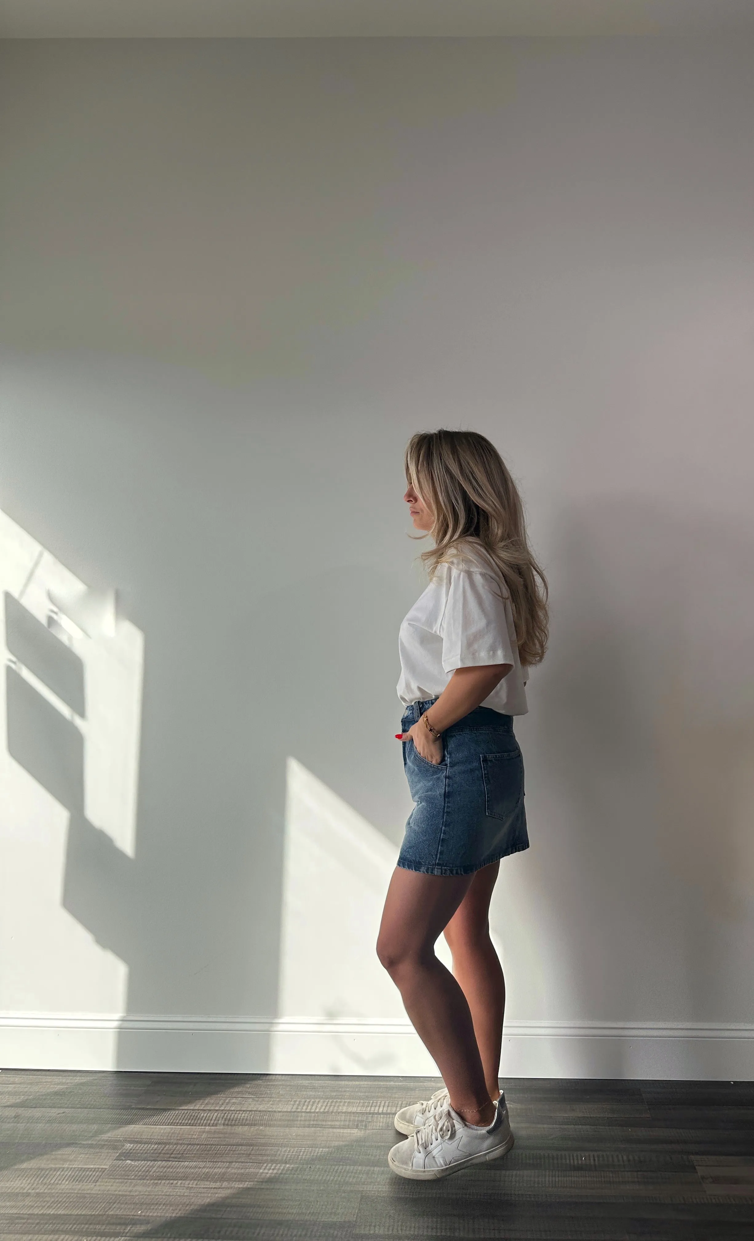 It Girl Denim Mini Skirt