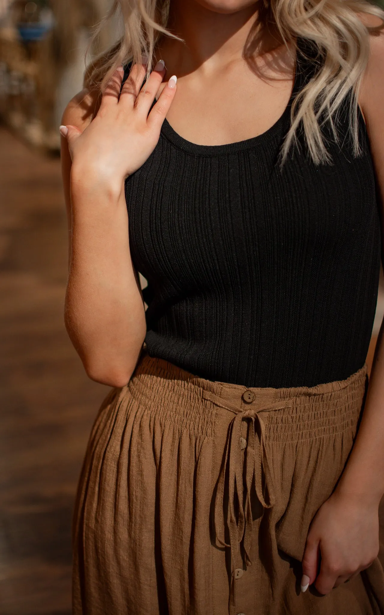 Jannie Knit Layer Tank Top