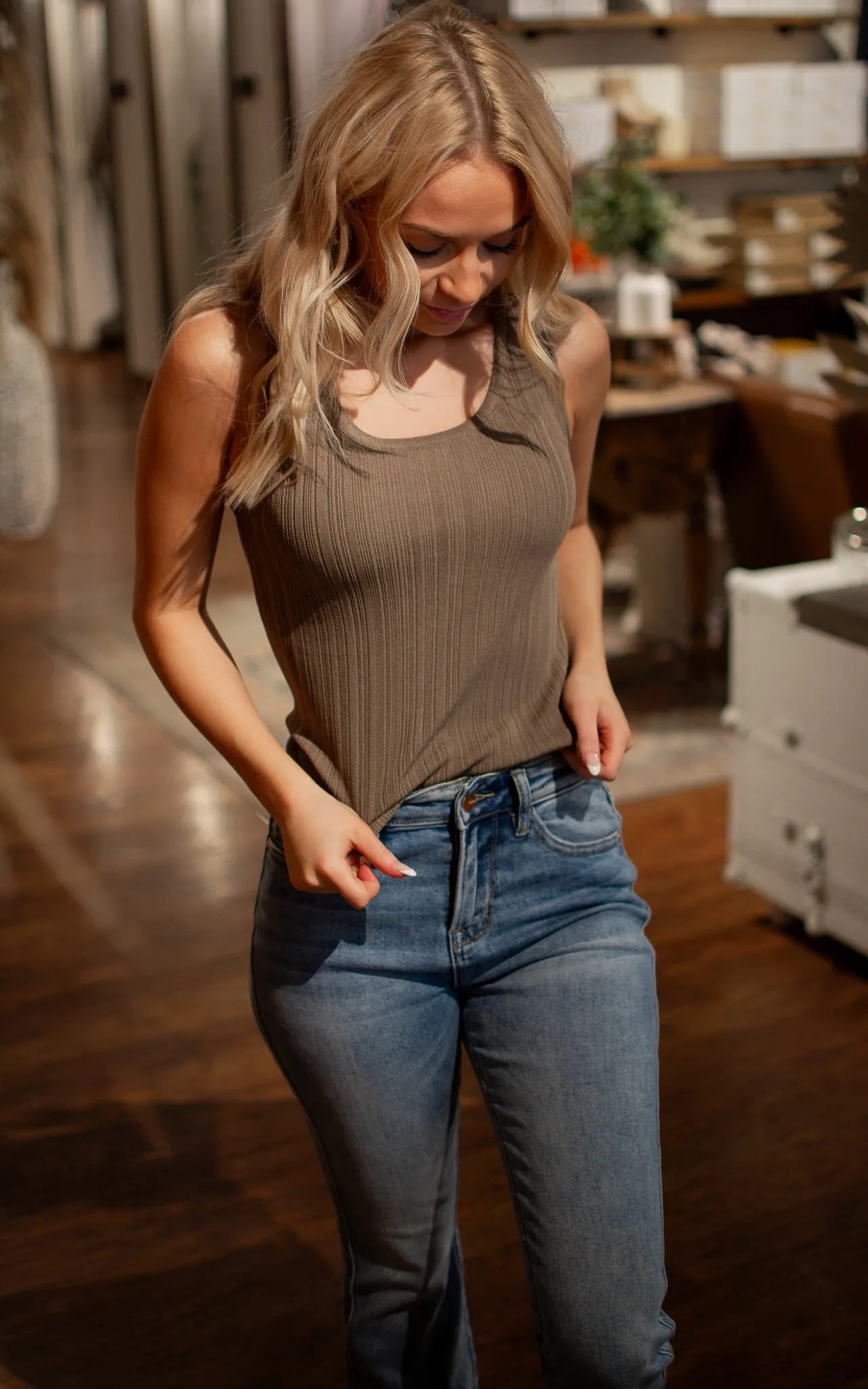 Jannie Knit Layer Tank Top