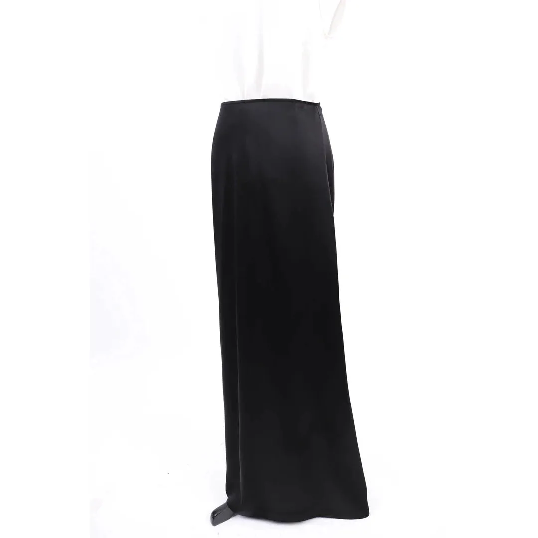 JEAN PAUL GAULTIER 1990's Long Black Skirt |  Extra Small