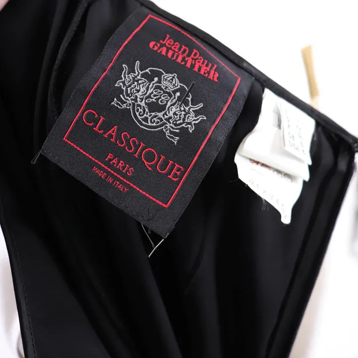 JEAN PAUL GAULTIER 1990's Long Black Skirt |  Extra Small