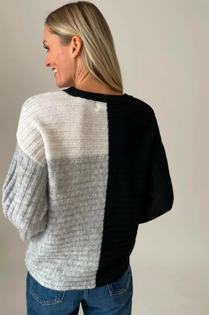 Joanna Color Block Sweater