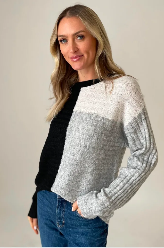 Joanna Color Block Sweater
