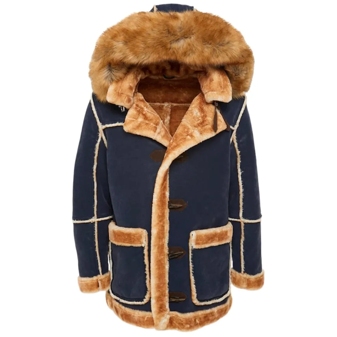 Jordan Craig Denali Shearling Jacket (Navy)