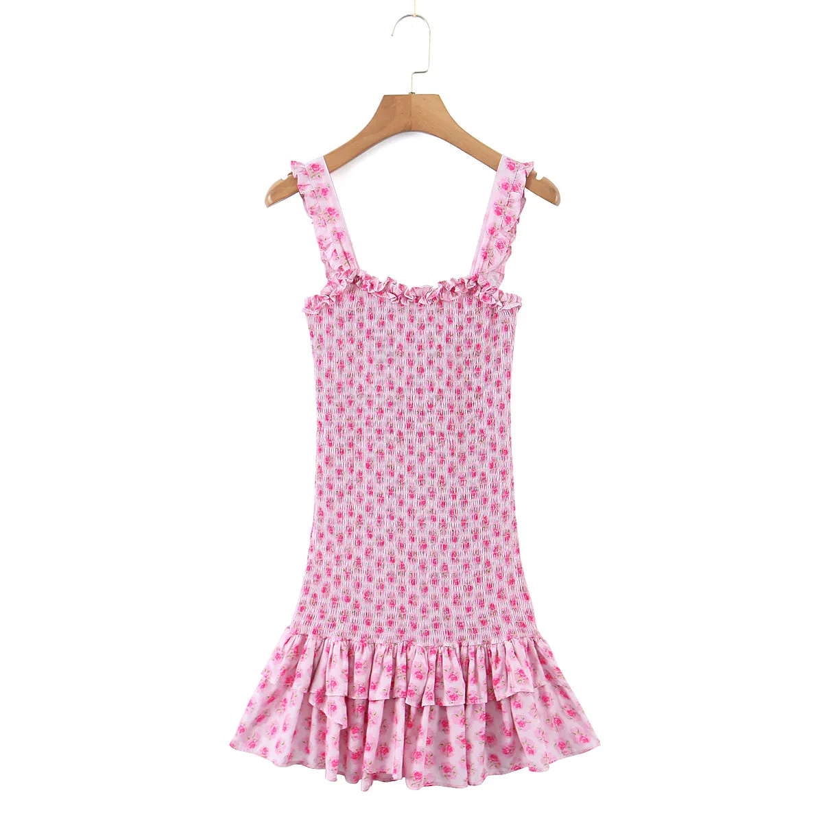 Judy Pink Flower Print Mini Dress