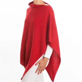 Julian 100% Cashmere Topper Poncho-Soft Warm
