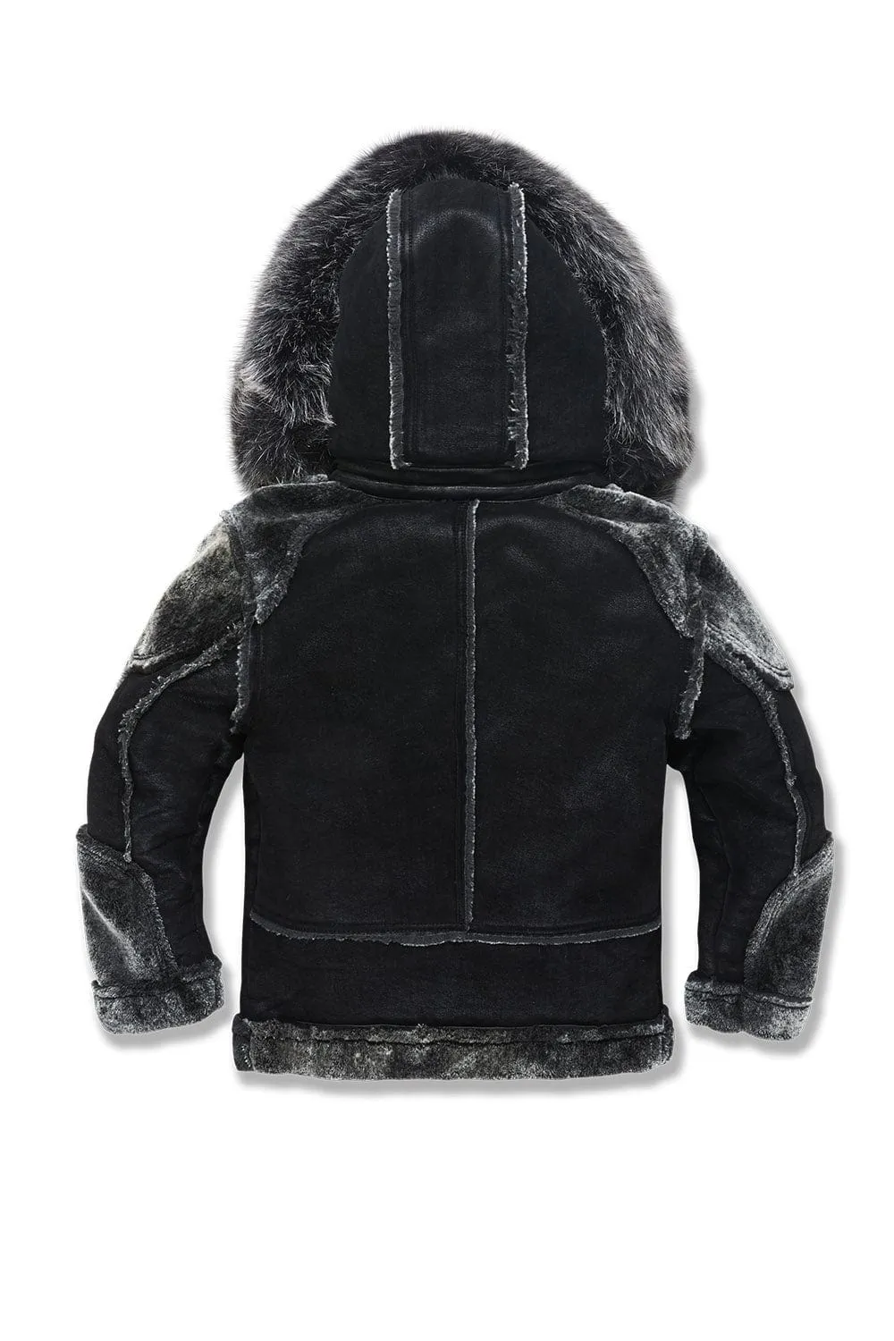 Kids El Jefe Shearling Moto Jacket (Black)