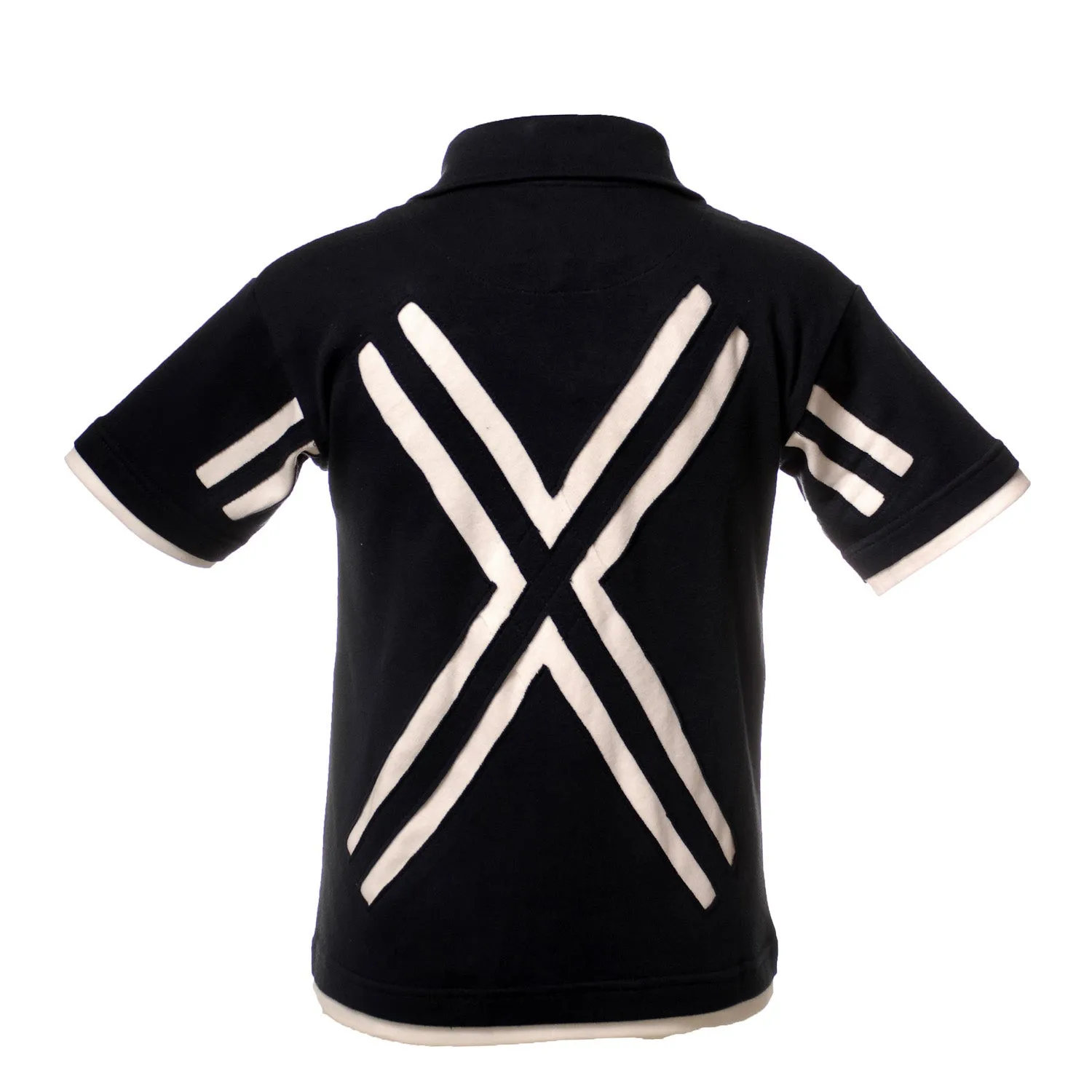 Kids Layered Scotland Polo Shirt Navy
