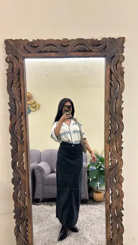 Korean skirt ( dark olive )