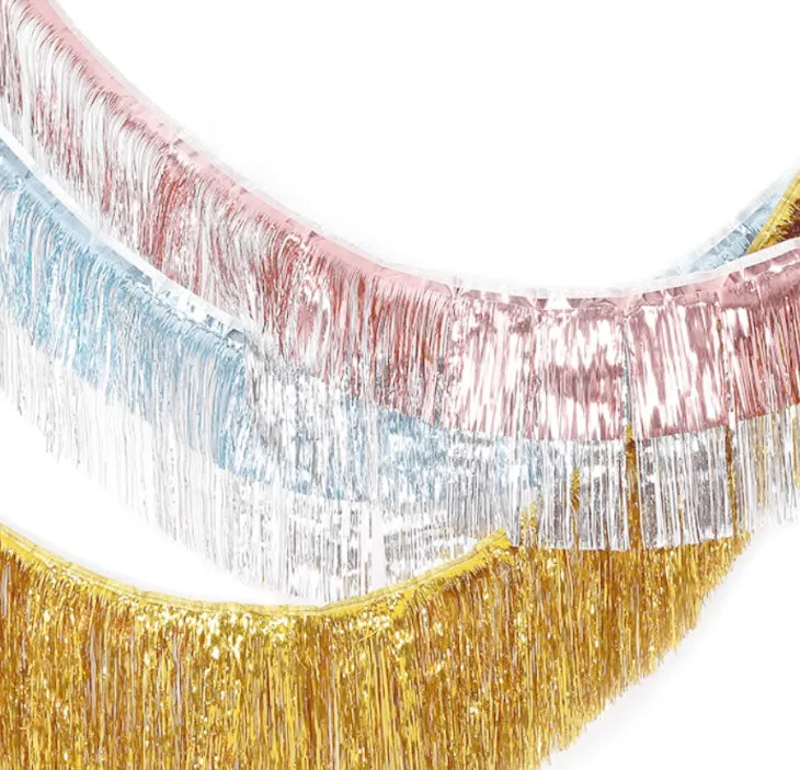 Layered Fringe Garland - Gold & Silver
