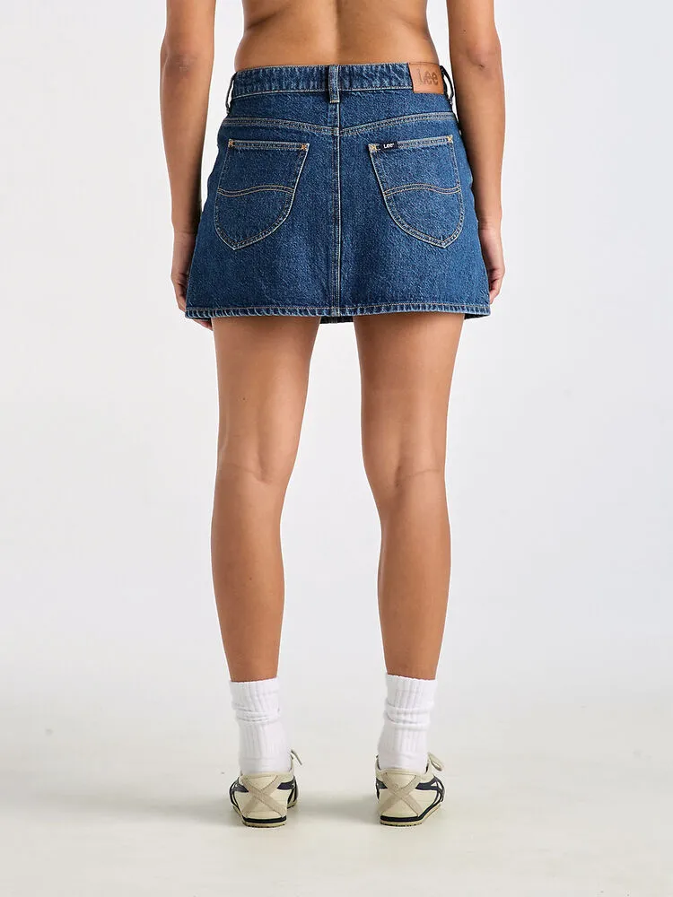 Lee Relaxed Mini Skirt - Indigo Dreams