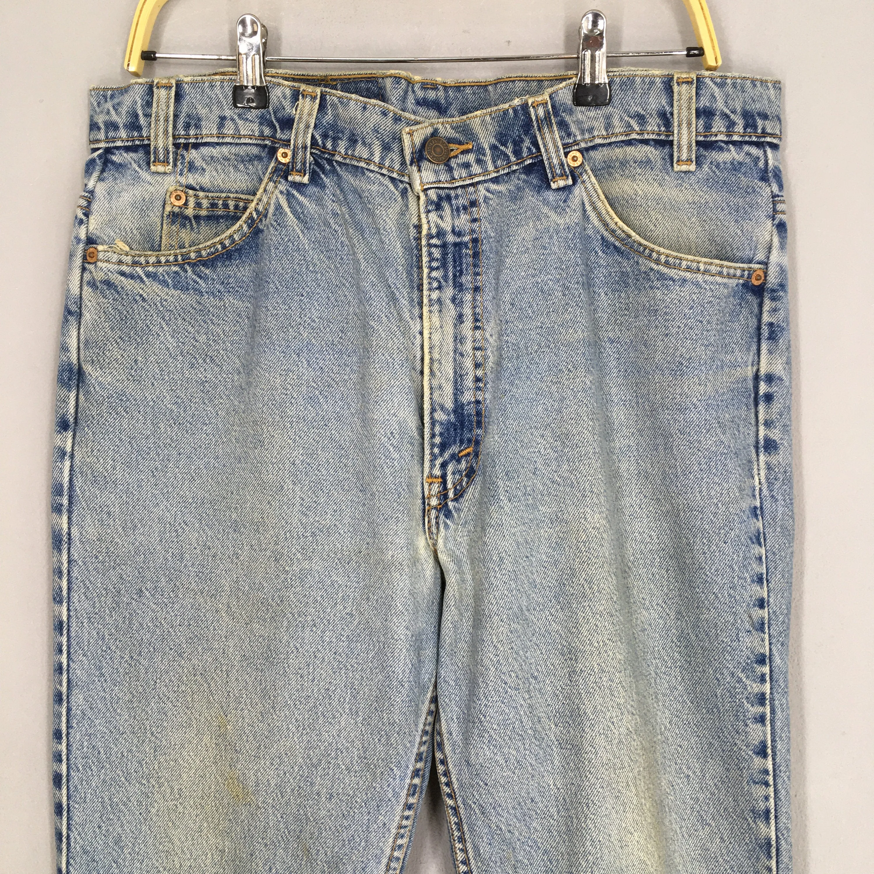 Levi's 517 Bootcut Bell Bottom Stonewash Jeans Size 35x28