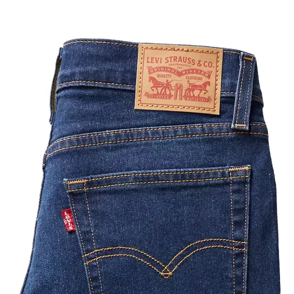 Levi's pantalone jeans da donna dritti a vita alta 724 188830304 blu