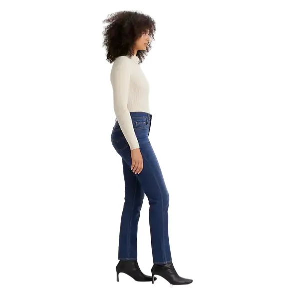 Levi's pantalone jeans da donna dritti a vita alta 724 188830304 blu