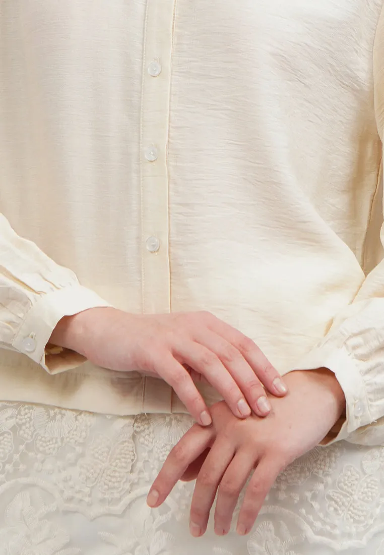 Long Sleeve Tunic with Laced Hem