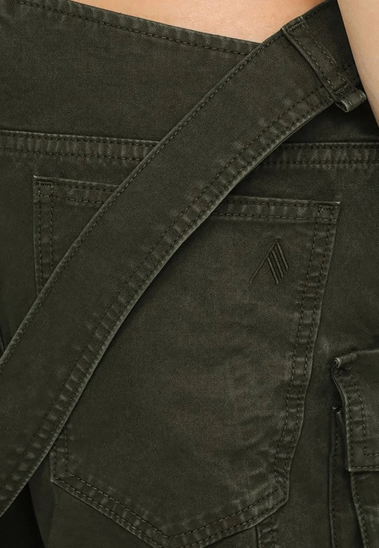 Long Utility Pants with Cut-Outs