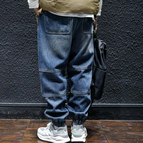 Loose Side Design Jeans Pants P0034