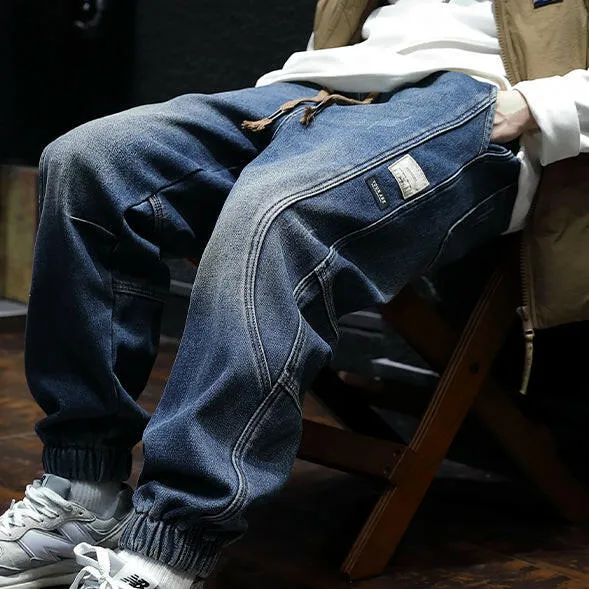 Loose Side Design Jeans Pants P0034
