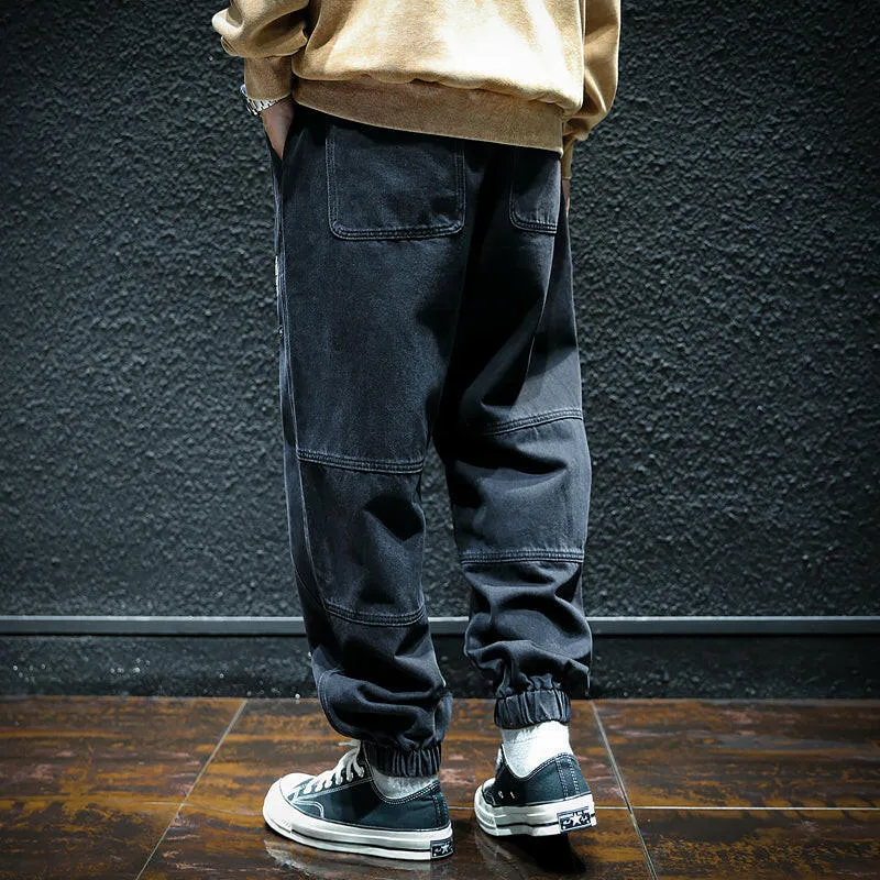 Loose Side Design Jeans Pants P0034