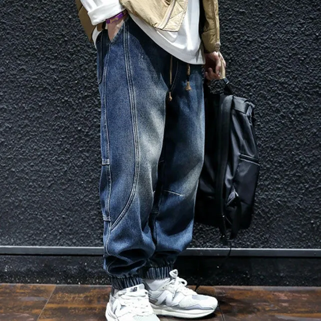 Loose Side Design Jeans Pants P0034
