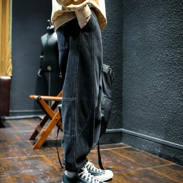 Loose Side Design Jeans Pants P0034