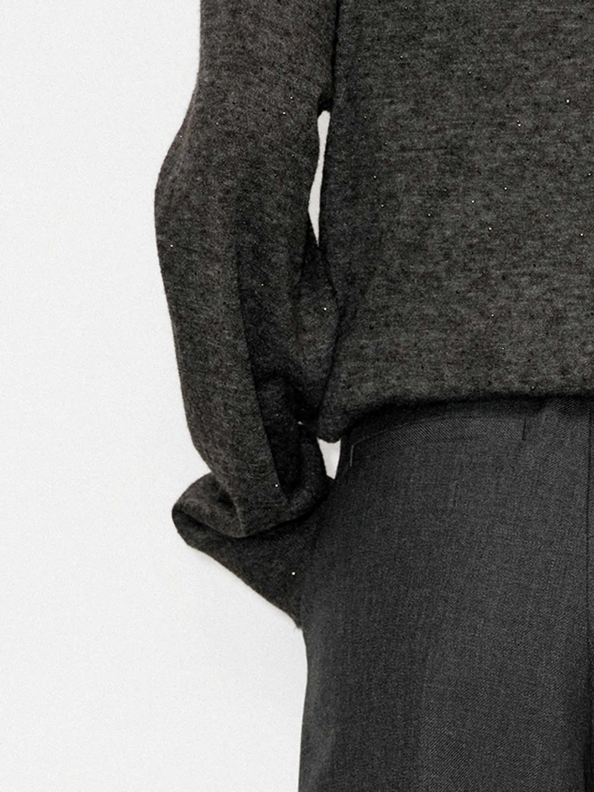 Loose V-neck Knit Sweater