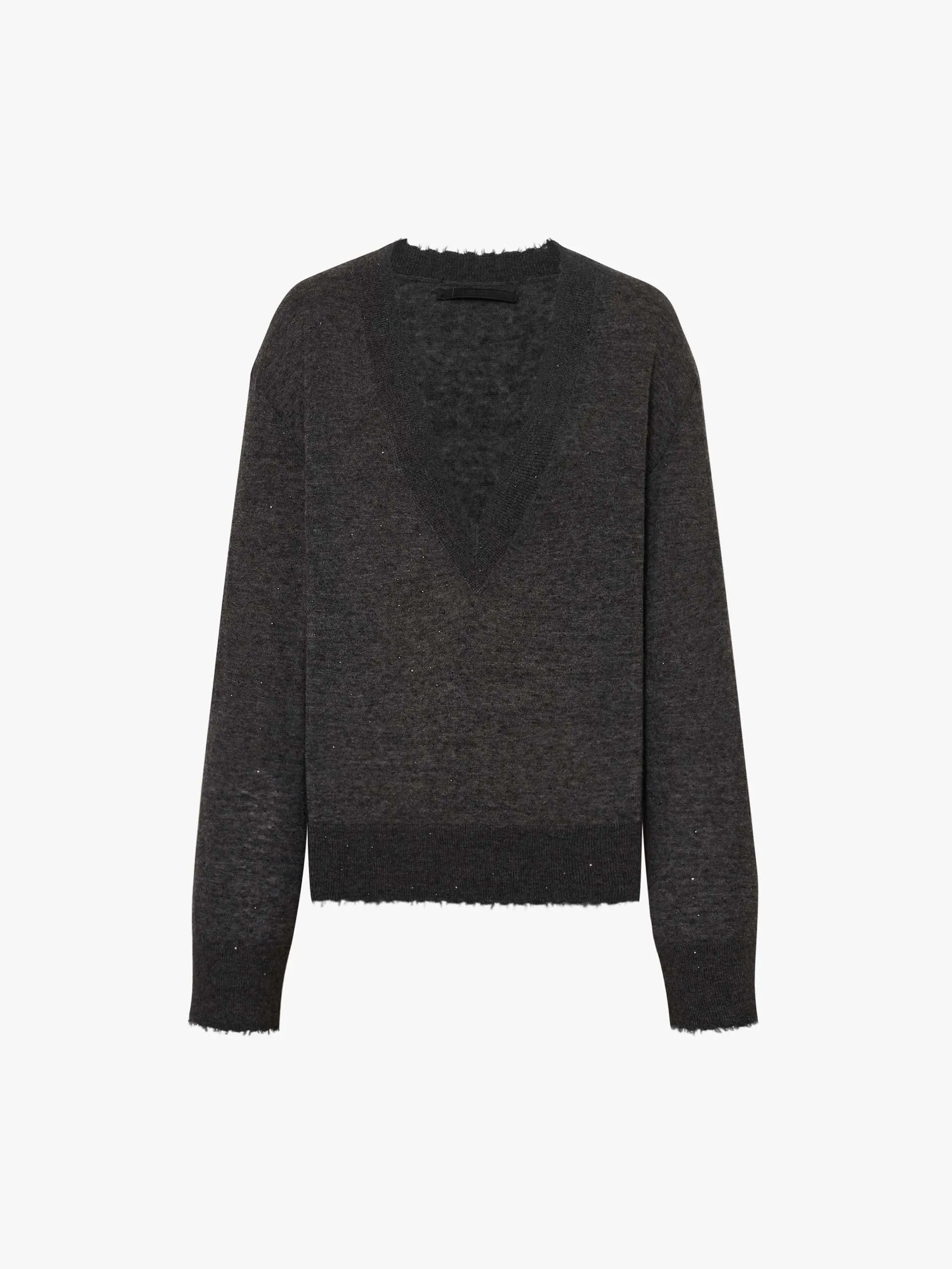 Loose V-neck Knit Sweater
