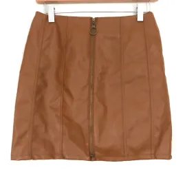 Loveriche Faux Leather Zipper Skirt NWT- Size S