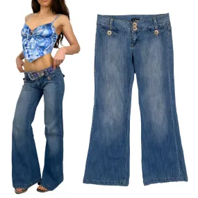 Low Rise Wide Leg Jeans (S)