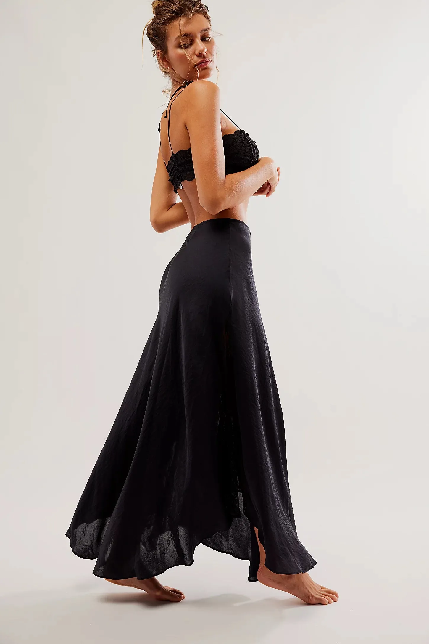 Make You Mine Half Slip - Black ~ Free People