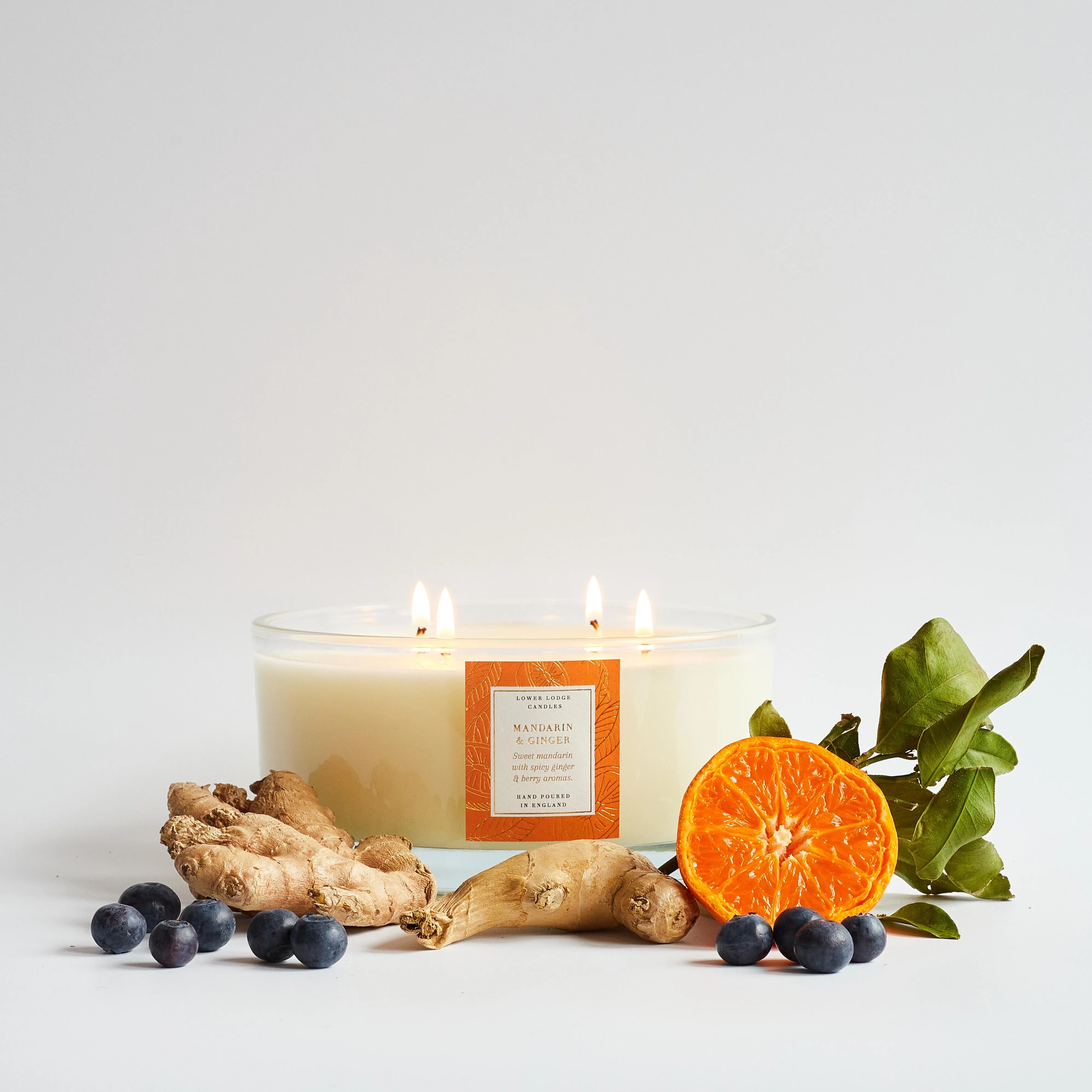 Mandarin and Ginger Luxury Scented Candle