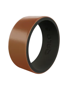 Men's Metallic Strata Silicone Ring