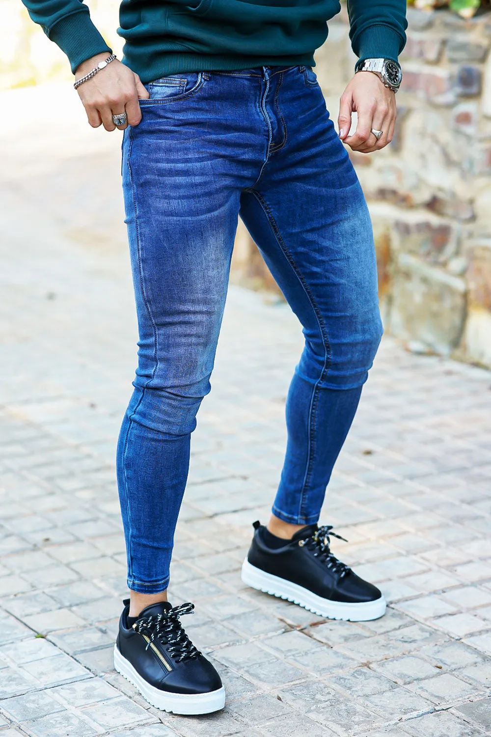 Men's Super Skinny Blue Jean