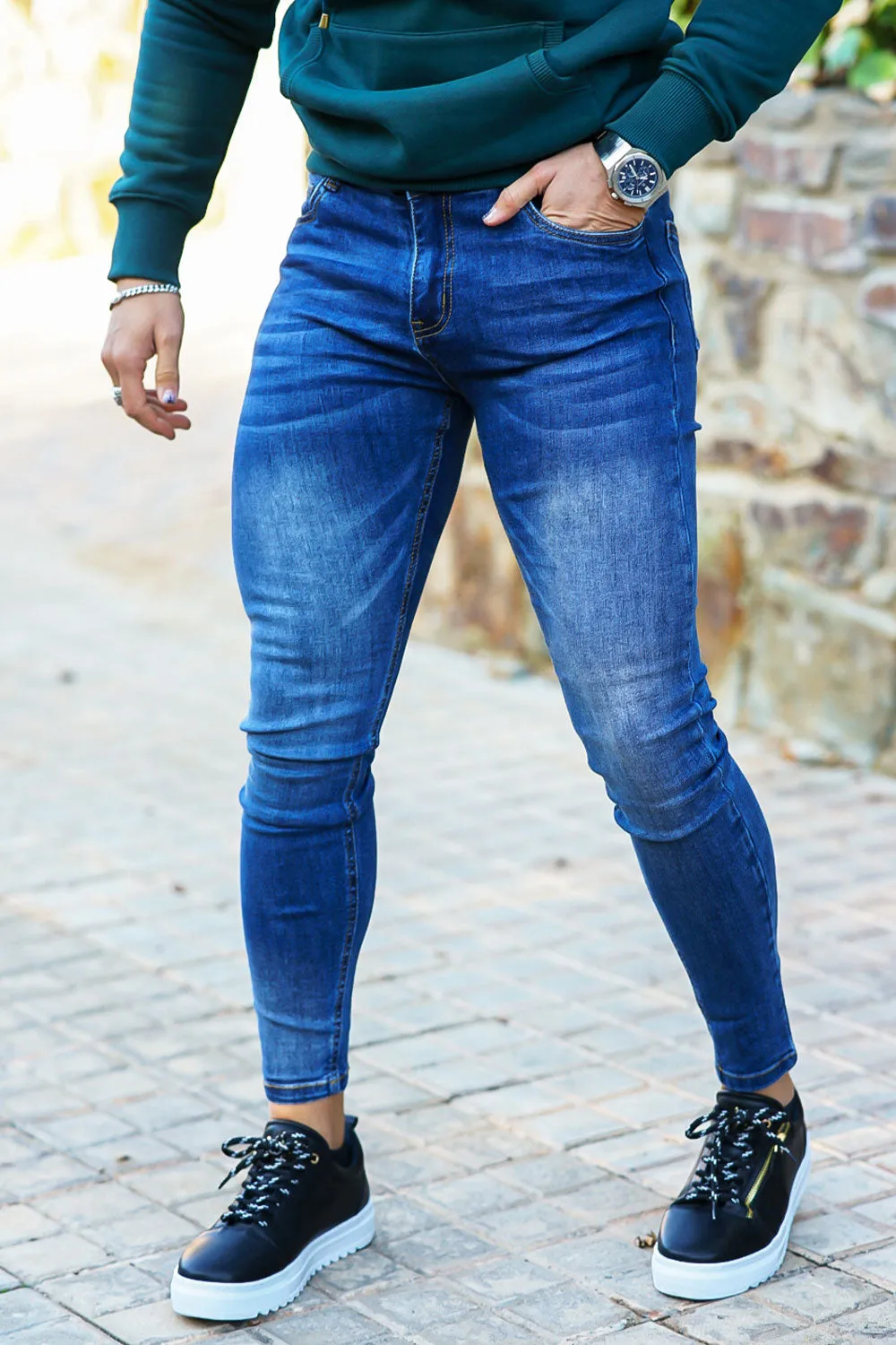 Men's Super Skinny Blue Jean