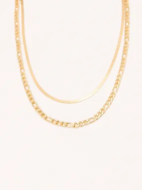 Metallic Layered Necklace