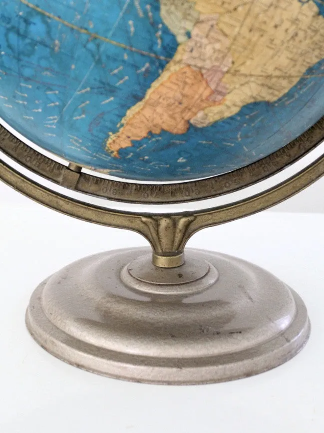 mid century Crams political terrestrial globe XL